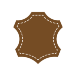 iconiță cu o bucată de piele naturala - produse de marochinărie