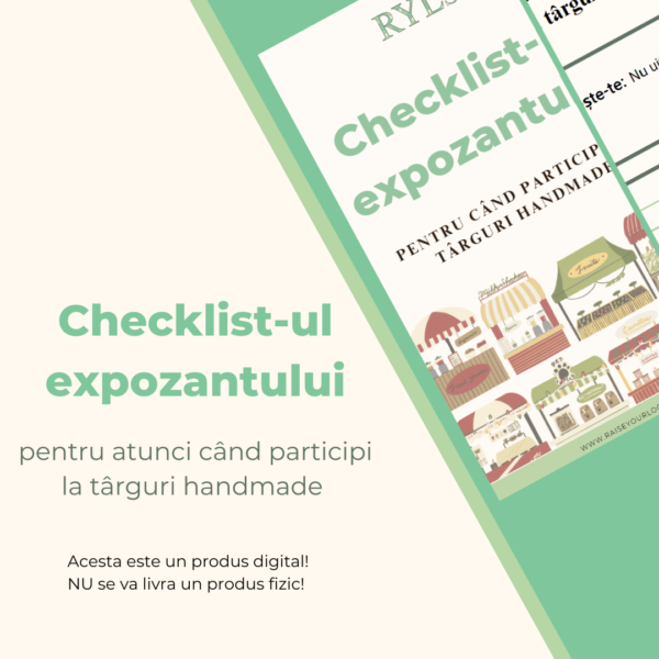 Checklist digital pentru expozanți la târguri handmade – organizare eficientă pentru artizani și mici afaceri