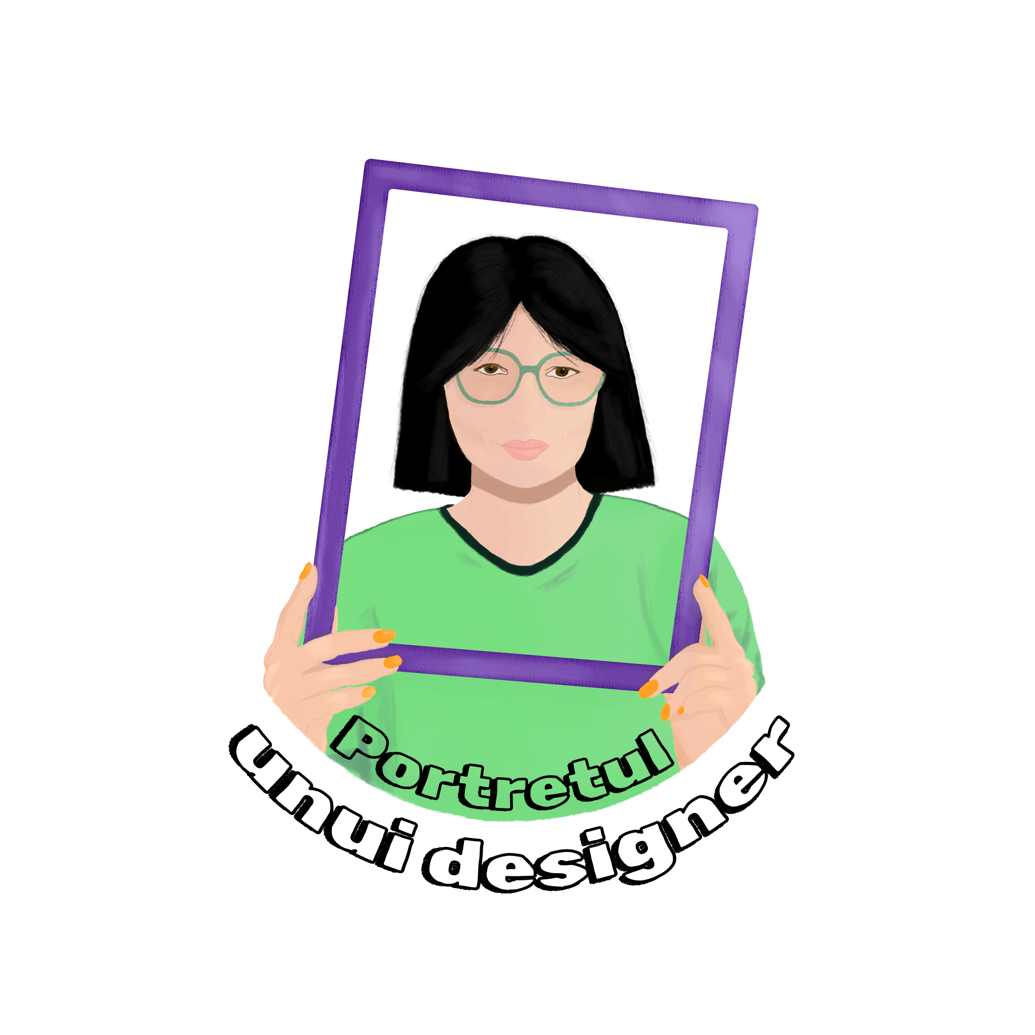 logo portretul unui designer
