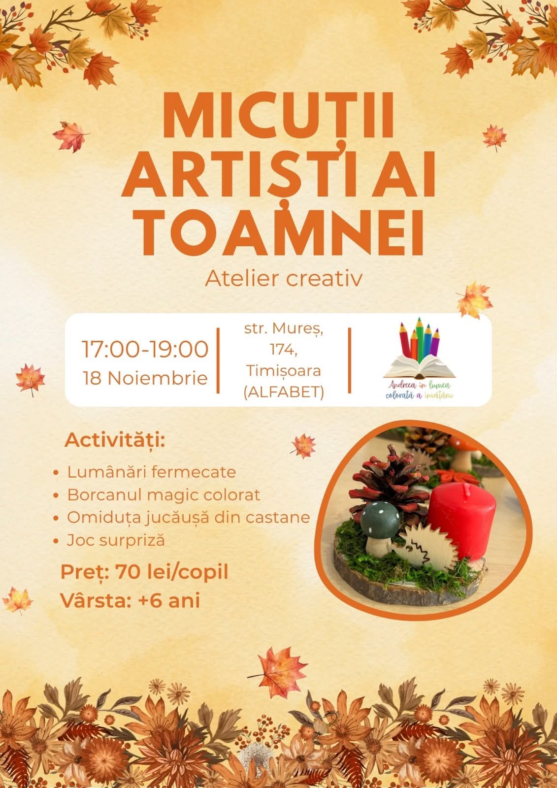 Micuții Artiști ai Toamnei - Atelier Creativ