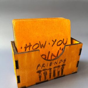 Set de coastere din lemn – tematica Friends