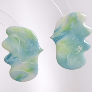 Cercei pasăre din lut polimeric, colecția Festive Frost