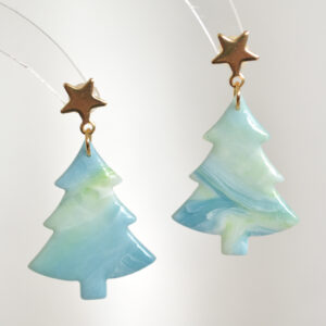 Cercei brăduț din lut polimeric, colecția Festive Frost