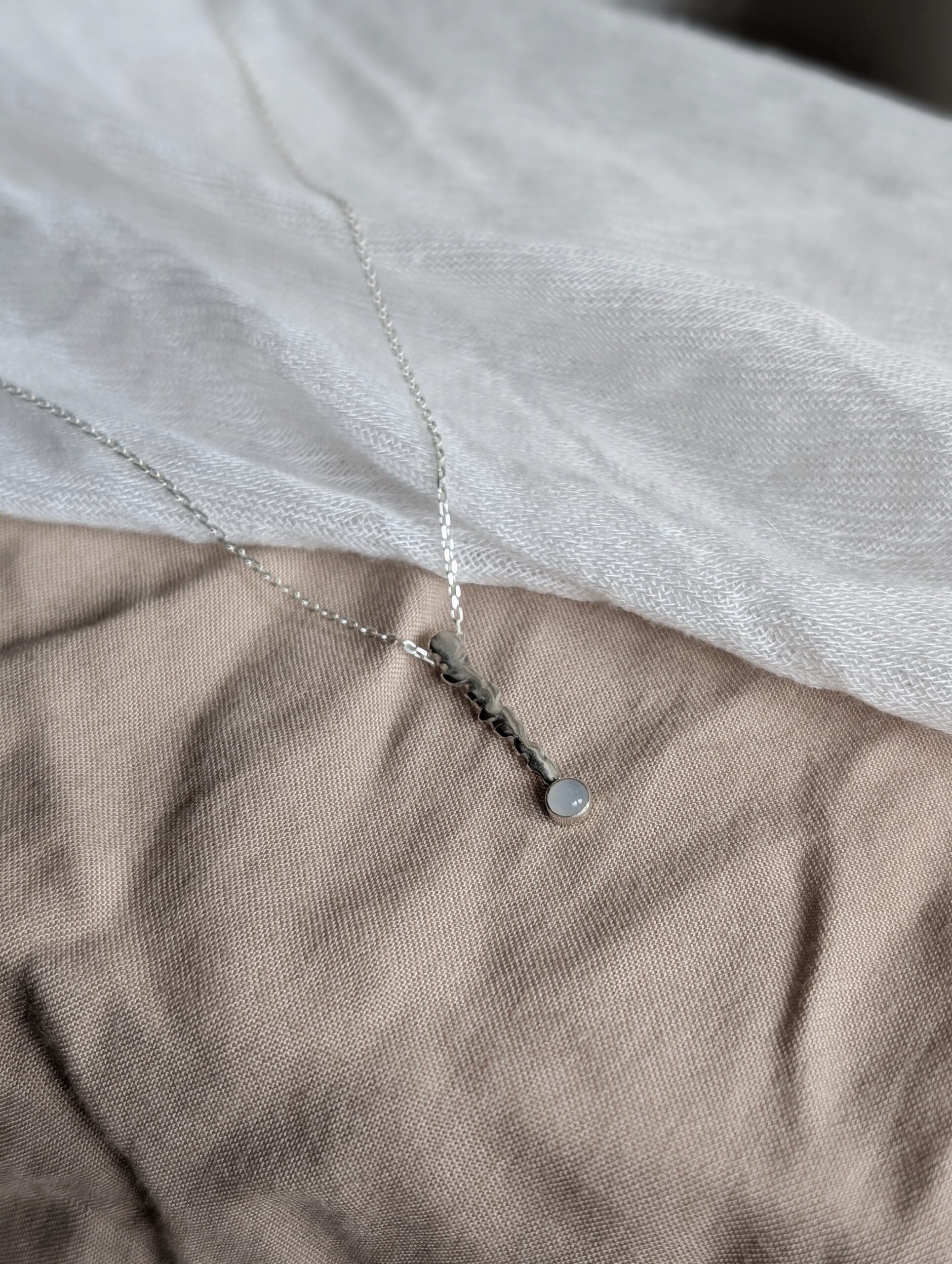 Pandantiv din argint cu piatra lunii - imagine 4