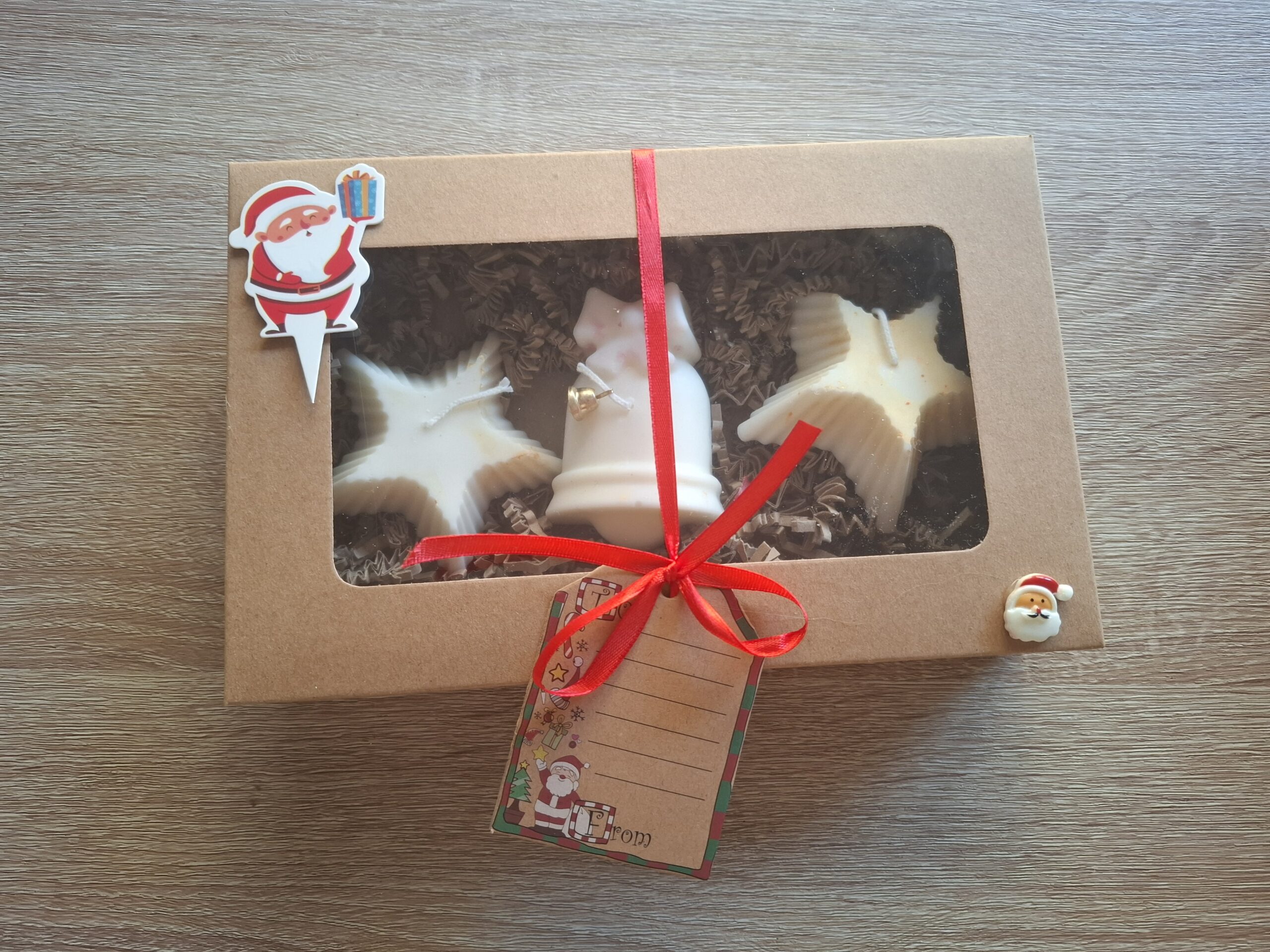 Set 3 lumanari aroma scortisoara si portocala pentru Sarbatori-model 2 - imagine 2