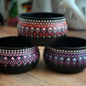 borcanel din sticla pictat