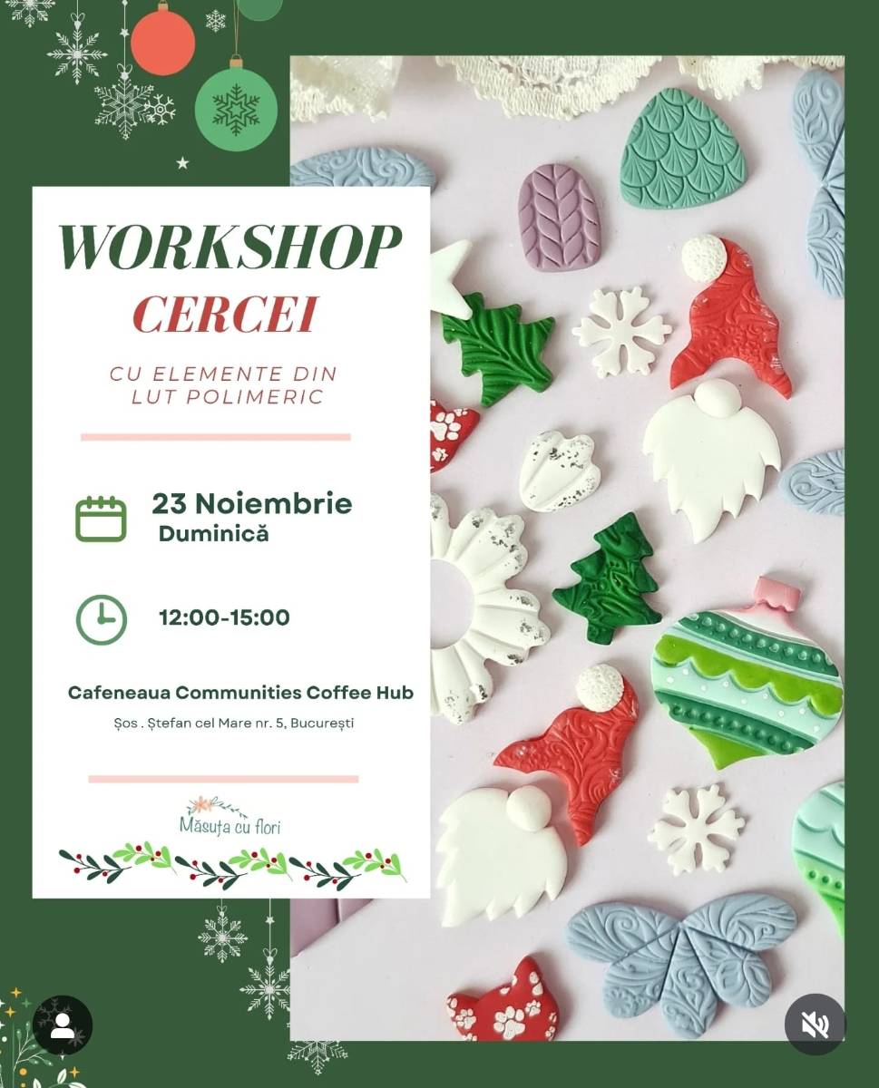 Workshop Cercei cu Elemente din Lut Polimeric