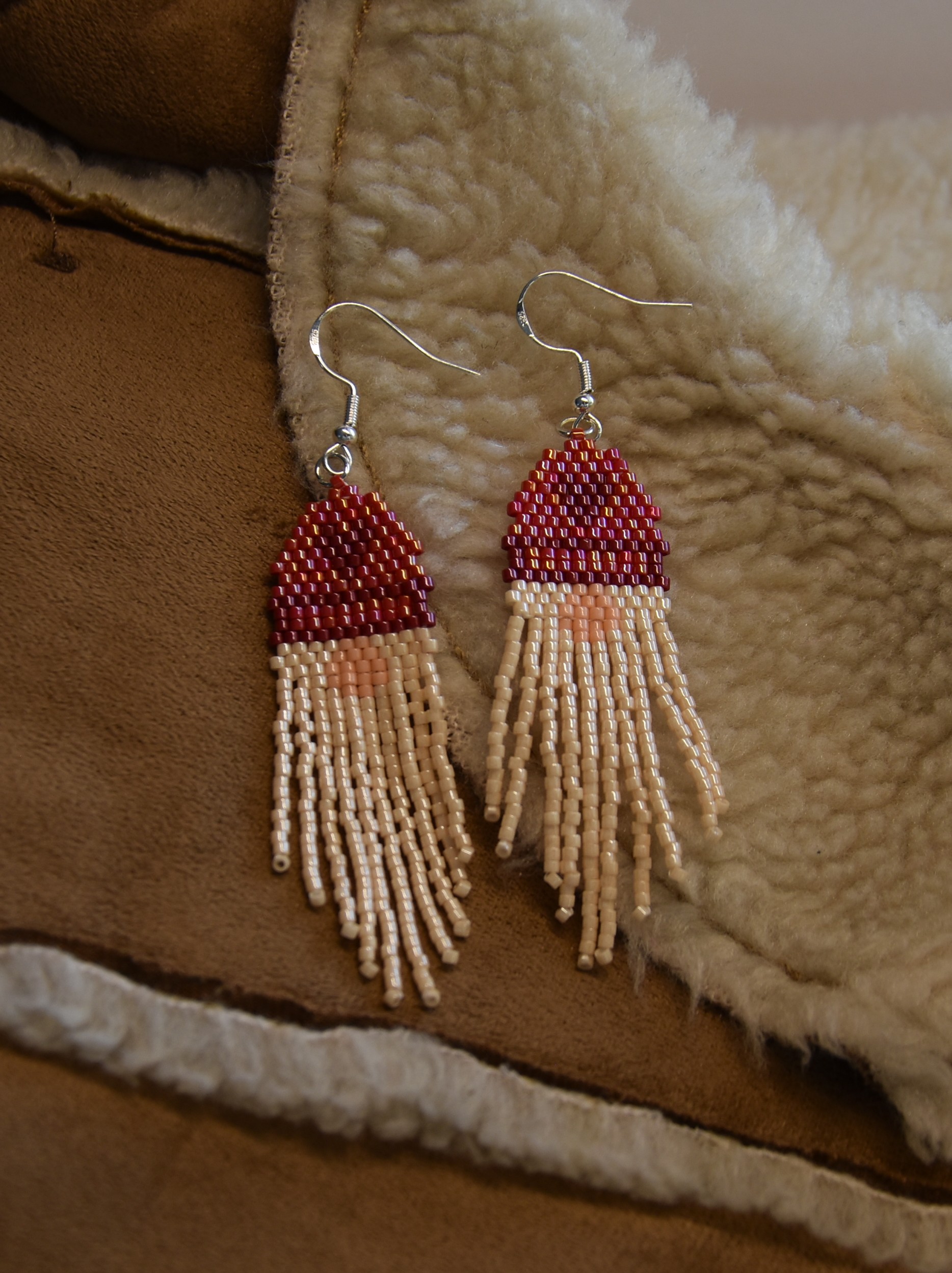 Cercei din mărgele - Crăciun - Ajutoarele moșului