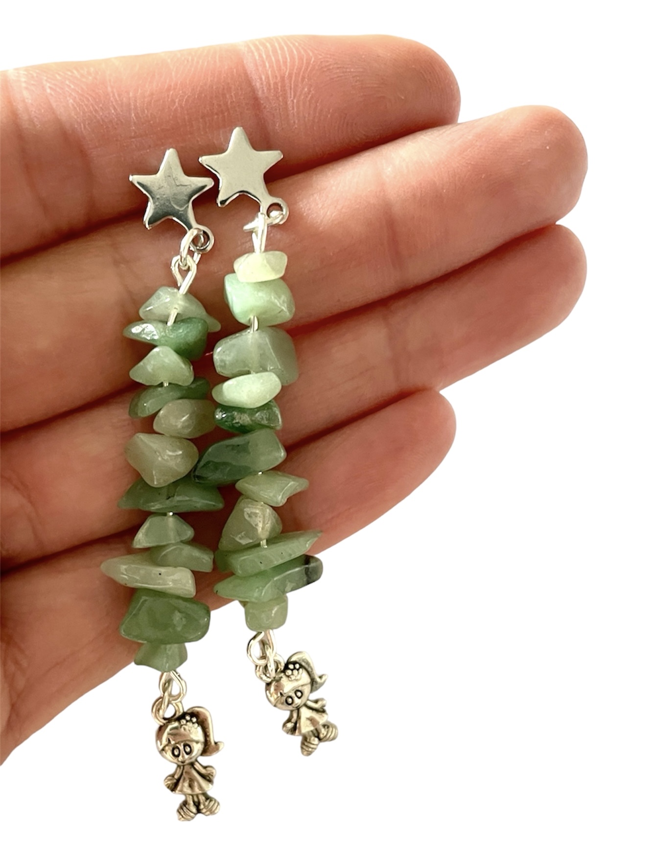 Cercei chipsuri Jad - imagine 2