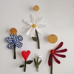 Flori textile handmade